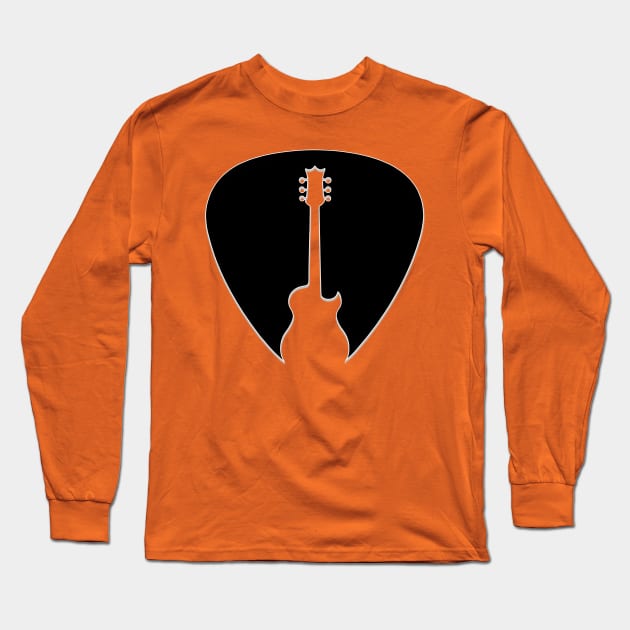 Guitar Long Sleeve T-Shirt by piksimp